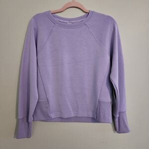 NWT RBX Active Women's Purple Long Sleeve Crew Neck Pullover Super Soft Small